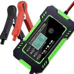 Refurbished Yiokii Portable Jump Starter, 12V Car Battery Pack with Intelligent Digital Display, Automatic Seasonal Charging, Green, E2A8 Booster S1A2