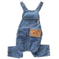 thumbnail image 1 of Combinaison en Jean pour Chien Mode Élastique Ajustable, 1 of 10