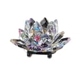 thumbnail image 1 of Birdeem Colored Crystal Glass Lotus Candle Tea Lamp Holder Buddhist Candle, 1 of 5