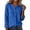 Blue#linen spring tops for women, variant on yardsong Womens Linen Shirt Loose Fit Collarless Button Down Shirt Long Sleeve Notched V Neck Top Summer Work Tunic Blouses White,S