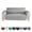Grey, variant on CHOK 1/2/3 Seater Waterproof Non-slip Pet Slipcover Loveseat Sofa Cover Mat Furniture Protector for Dogs/Cats Seat Arms