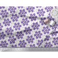 thumbnail image 3 of Soimoi Poly Georgette Fabric Leaves & Floral Artistic Printed Craft Fabric by The Yard 42 Inch Wide, 3 of 4