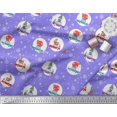 thumbnail image 2 of Soimoi Rayon Fabric Gift Box,Car & Santa Christmas Print Sewing Fabric Yard 56 Inch Wide, 2 of 3