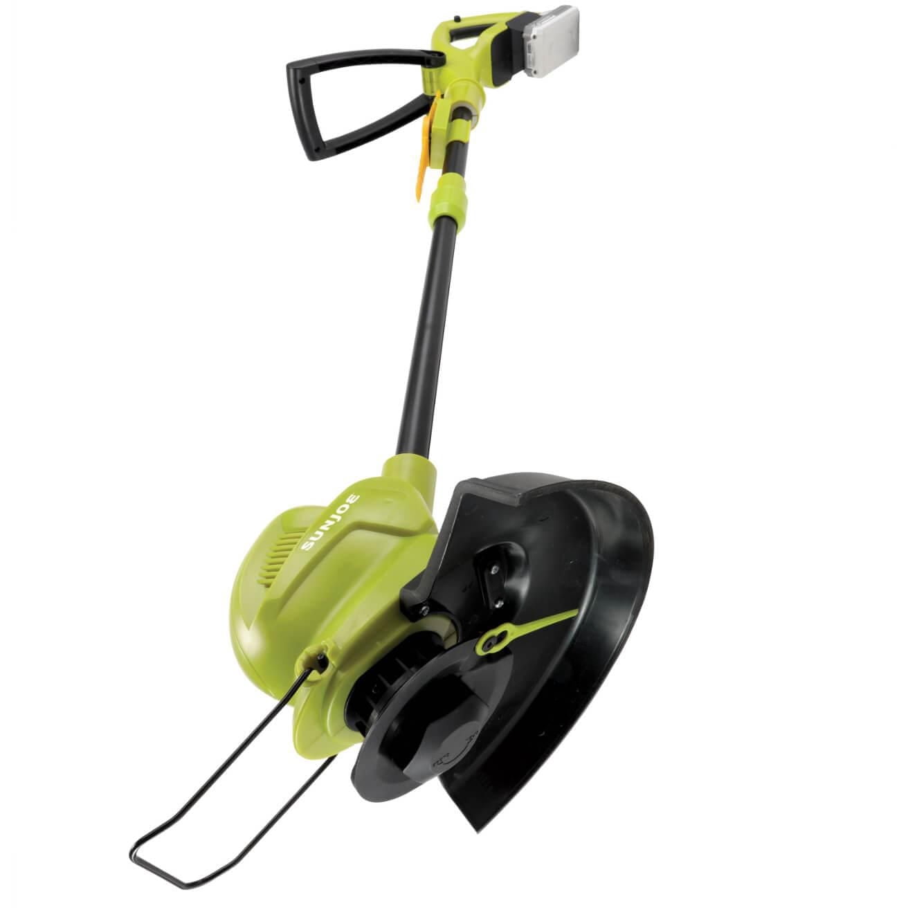 Sun Joe 24V-SB10-LTE 24-Volt iON+ Cordless SharperBlade Stringless Lawn Trimmer Kit, 10-Inch, W/ 2.0-Ah Battery and Charger