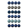 thumbnail image 1 of Décorations incassables Holiday Time, 24 unités, bleu/bleu sarcelle/argenté, 1 of 4