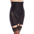 thumbnail image 1 of Rago Womens Extra Firm Shaping Open Bottom Girdle, L30, Black, 1 of 4