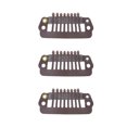 thumbnail image 1 of Clips, Différents Clips d'Utilisation Snap Peigne Matériau Durable pour Femme pour Berline Brun Foncé, 1 of 8