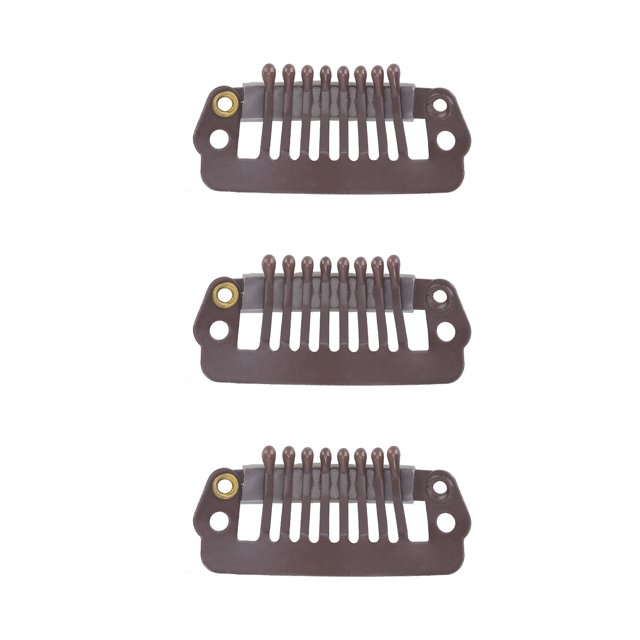 Clips, Différents Clips d'Utilisation Snap Peigne Matériau Durable pour Femme pour Berline Brun Foncé