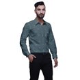 thumbnail image 4 of BESTMAN Chemises Habillées en Coton pour Hommes Coupe Ajustée Chemises à Manches Longues Imprimées pour Hommes, 4 of 5