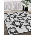thumbnail image 3 of Ahgly Company Tapis d'Intérieur Lavable en Machine Carré Gris Platine, 5 Pieds Carré, 3 of 7