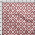 thumbnail image 4 of oneOone Cotton Poplin Pink Fabric Asian Ikat Craft Projects Decor Fabric Printed By The Yard 42 Inch Wide, 4 of 4