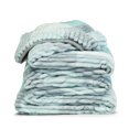 thumbnail image 3 of Nestl Ultra Plush Heavy Thick Raschel Imitation Mink Bed Blanket, 82 x 102, Blue Plaid, 3 of 5