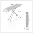 thumbnail image 3 of Costway Compact & Portable Ironing Board with Iron Rest Removable Cover Sturdy Metal Frame Gray, 3 of 9