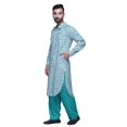 thumbnail image 3 of Atasi Kurta Pathani pour Hommes à Col Classique à Manches Longues Salwar Ensemble de Kurta de Mariage, 3 of 5