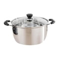 thumbnail image 1 of GROWTH TANK Stainless Steel Stock Pot Soup Pot Saucepan Multiuse Large Capacity Universal Base Non Sticks Stockpot for Vegetable Breakfast Style A, 1 of 9