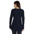 thumbnail image 4 of Inkmeso Tshirt With Buttons Jersey Tee Long Sleeve Top For Women, 4 of 8