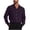 Purple, variant on Ohufall Mens Dress Shirts Elegant Long Sleeve Work Wear Business Casual Top Shirts Formal Turn Down Collar Button Big and Tall Men's Dress Shirts