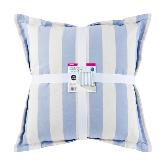 Anko Blue Stripe Cushion 2 pack