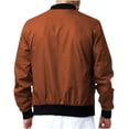 thumbnail image 3 of Qertyioot Manteau Décontracté pour Hommes à Fermeture Éclair, Uni, Col Montant, à Manches Longues, 3 of 6