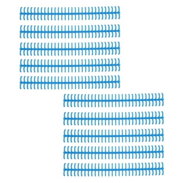 Binding Spines, Binding Coils 30 Holes Manual Bound Wear Resistant For Student For Loose Leaf Blue