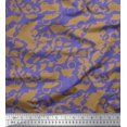 thumbnail image 1 of Soimoi Brown Cotton Voile Fabric Abstract Circles Abstract Print Fabric by the Yard 42 Inch Wide, 1 of 1