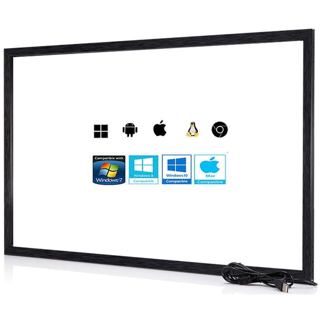 Chengying Cadre Tactile Infrarouge Multi-Touch de 84 Pouces à 10 Points - Panneau Tactile IR - Superposition Tactile Infrarouge de 84 Pouces - Interface USB - Compatible Caché