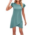 thumbnail image 2 of Gspmoly Robes pour Femmes, Robes d'Été pour Femmes Décontractées Sans Manches à Manches Volantées Robe d'Été Robe de Plage Robe de Vacances Robe Courte Robes de Soirée pour Femmes jusqu'à 65 % de Rabais, 2 of 7
