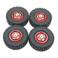 thumbnail image 1 of Xuanheng 4 Pcs Roues et Pneus de Voiture RC Pneus RC avec Jante de Roue, Pièce de Mise à Niveau RC de Remplacement Rouge, 1 of 8