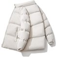 thumbnail image 3 of LinYooLi Veste Légère pour Femmes à Manches Longues Col Montant Fermeture Éclair Complète pour l'Hiver, 3 of 3