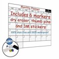 thumbnail image 4 of Dry Erase Wall Calendar 24x36 inch Monthly planner Undated Laminated, Includes Accessories, 4 of 4
