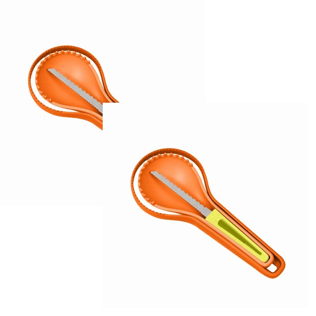 Oleegame 2PC 3 In 1 Nesting Pumpkin Tool Set Halloween Pumpkin Carving Kit For Beginners And Pros For Halloween Door Decorations Orange