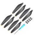 thumbnail image 1 of Unique Bargains 8 Pcs Low Noise Propellers 3 Inch Black Drone Blades Golden Edge Propeller Replacement, 1 of 4