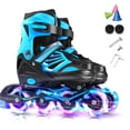 thumbnail image 1 of Patins à Roues Alignées Réglables Lumineux avec Roues vers le Haut pour Filles et Garçons Adolescents Patins à Roues Alignées, 1 of 7