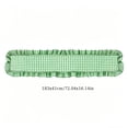 thumbnail image 3 of Leaf Edge Ruffled Table Runner for Coffee Dining Tv Cabinet Home Decor, Green, JKODE, 3 of 7