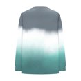 thumbnail image 4 of T-Shirts pour Femmes à Col en V à Manches Longues Imprimés Décontractés Amples, 4 of 6