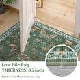 thumbnail image 4 of Washable Rug 9x12 Mushroom Butterfly Large Area Rug Non Slip Living Room Rugs Insect Moth Print Accent Carpet Non Shed Soft Bedroom Carpets Thin Foldable Modern Carpet for Farmhouse, Green, 4 of 6