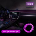 thumbnail image 2 of CEHVOM Car Cold Light Atmosphere Lamp Interior Light Guide Led Atmosphere Lamp EL Luminous Line 5 Meters + Lighter Universal Car Decorative Lamp Clearance, 2 of 2