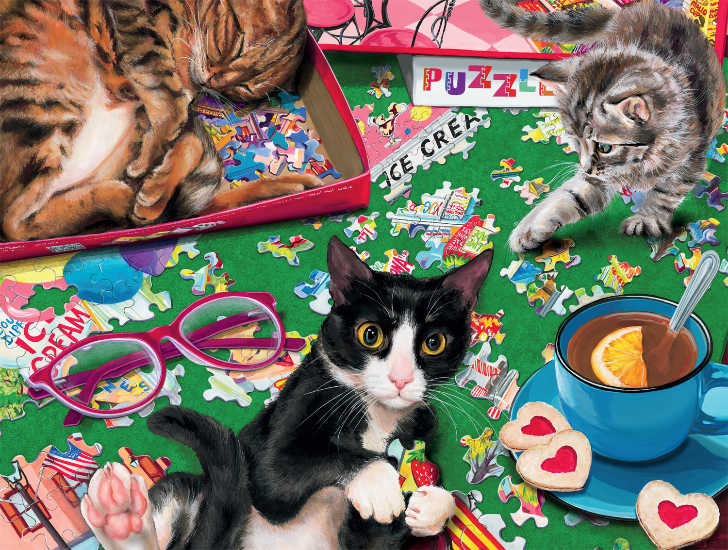 Buffalo Games Puzzle Playtime Puzzle de 750 pièces imbriqué pour adultes âgés de 14 à 99 ans