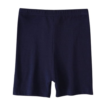 Lovzfmll Girls' Cotton Bike Shorts, Stretch Lounge Shorts for Summer, Soft & Breathable Slip Shorts for Kids 9-10 Years