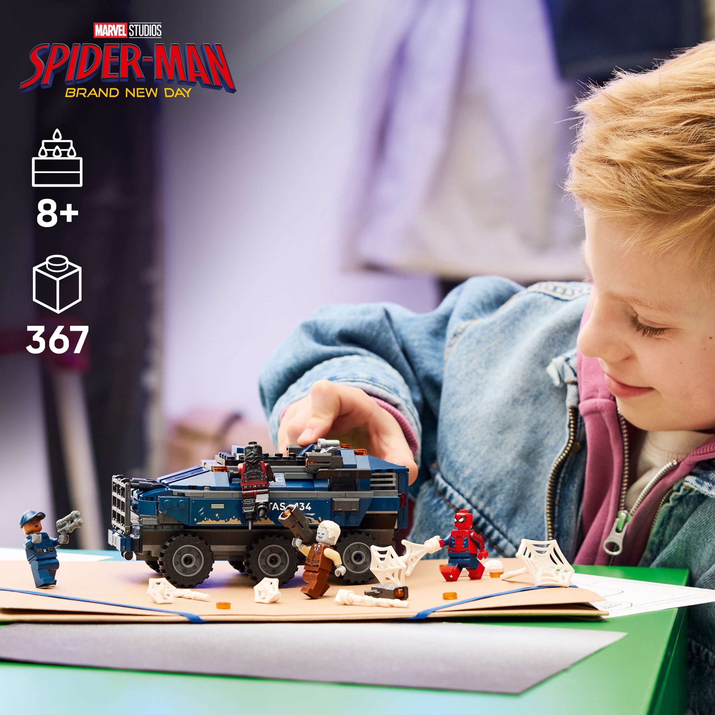LEGO Marvel La poursuite du fourgon pénitentiaire de Spider-Man 76349