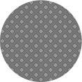 thumbnail image 1 of Ahgly Tapis Rond Lavable en Machine Intérieur Transitionnel Gris Carbone, 3 Pieds Rond, 1 of 7
