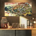 thumbnail image 1 of Mountain Bike Oil Painting - Abstract Canvas Artwork, 1 of 3