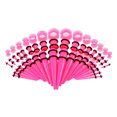 thumbnail image 1 of Maytalsory 50pieces Elegant Piercing Jewelry Set For Ear Stretching Versatile And Stylish Ear Stretching Kit Pink, 1 of 6
