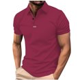 thumbnail image 1 of asjyhkr Golf Shirts for Men Quick drying Performance Short Sleeve Moisture-Wicking Workout Collared Shirts, 1 of 5