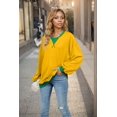 thumbnail image 2 of Womens Long Sleeve T Shirts Yellow XXL, 2 of 8