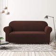thumbnail image 2 of CHOK 2024 1-Piece Checks Stretch Sofa Cover Slipcover Couch Cover  Chair  Light Gray, 2 of 6