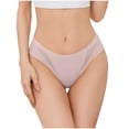 thumbnail image 4 of Penkiiy String pour Femme, Mode, Aguichant, Sans Traces, Transparent, Taille Basse, Culotte String, L Rose, 4 of 5