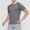Grey, variant on Men's Compression Shirt, Workout T-Shirt with Elastic Fabric, Fitness Top for Gym and Casual Wear