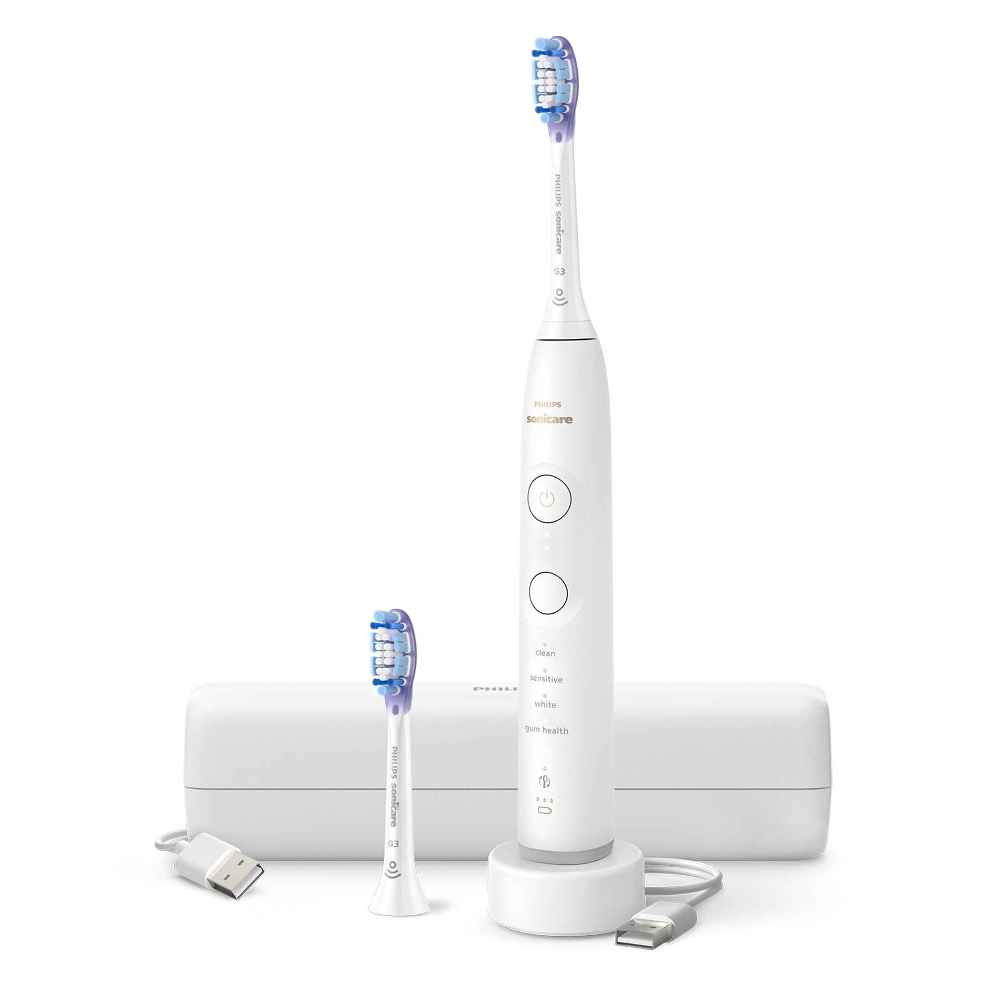 Philips Sonicare Série 7100 Brosse à Dents Rechargeable, Blanche, HX7420