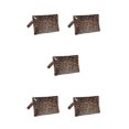 thumbnail image 3 of Transemion Fashionable Handbag Space-saving And Multicolored Woman Bags Durable PU Purse Designed Handbags Fashionable Bags Brown Leopard 5Set, 3 of 6